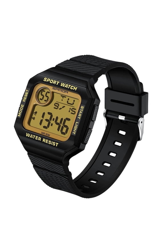 Men's Military Sport Watch – Waterproof, Shock Resistant, Digital Quartz Wristwatch