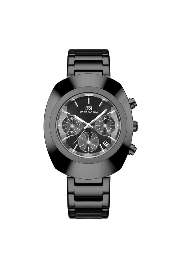 Men's Oval Quartz Watch – Waterproof Design with Six-Pointer Dial and Calendar Function