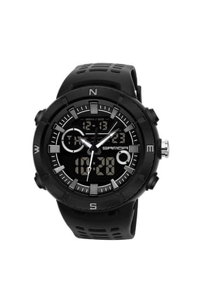 Men's Quartz Sports Chronograph Watch – 5ATM Waterproof LED Luminous Multifunctional Tactical Wristwatch