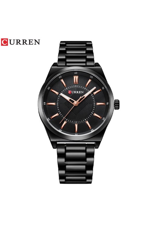Men's Quartz Timepiece – Sleek Steel Strap and Sophisticated Finish