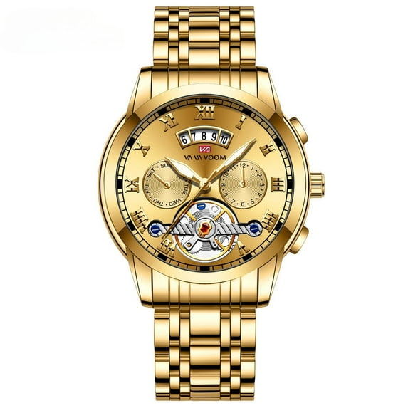 EXPLOJOY Men's Quartz Watch – Waterproof, Luminous Hands, Date Display, Classic Business Wristwatch