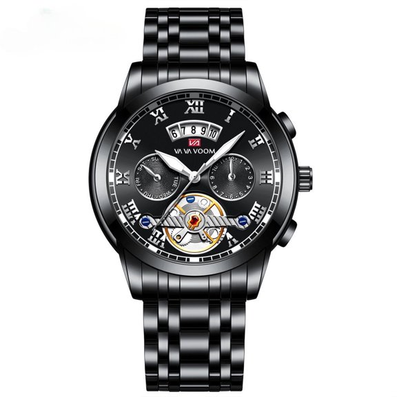 EXPLOJOY Men's Quartz Watch – Waterproof, Luminous Hands, Date Display, Classic Business Wristwatch