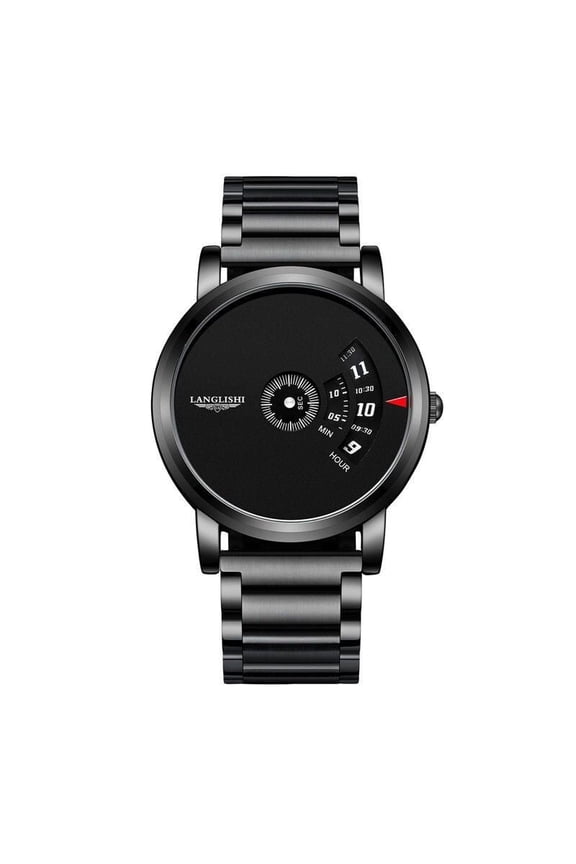 Men's Stainless Steel Quartz Watch – Waterproof and Minimalist Design