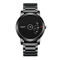 Explojoy Men's Stainless Steel Quartz Watch – Waterproof and Minimalist Design