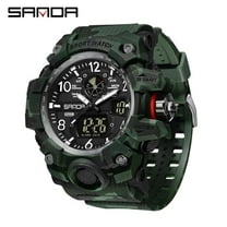 EXPLOJOY Men's Tactical Digital Watch – Camouflage Design, Waterproof, Luminous Display, Multifunctional Interface