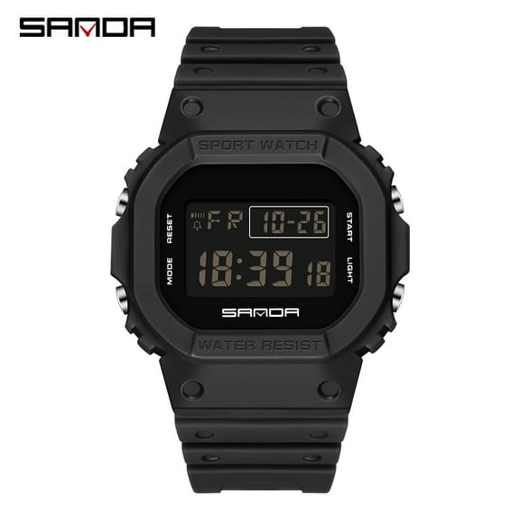 Explojoy Men's Tactical Sport Watch – LED Digital Military Wristwatch with Date, Alarm & Stopwatch, 50M Waterproof