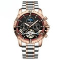 thumbnail image 1 of EXPLOJOY Men's Tourbillon Mechanical Watch – Automatic Movement, Waterproof Steel Case, 1 of 9