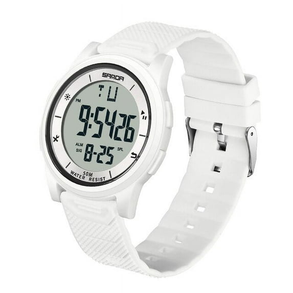 Explojoy Men's Ultra Slim LED Digital Watch – 10mm Minimalist Electronic Wristwatch