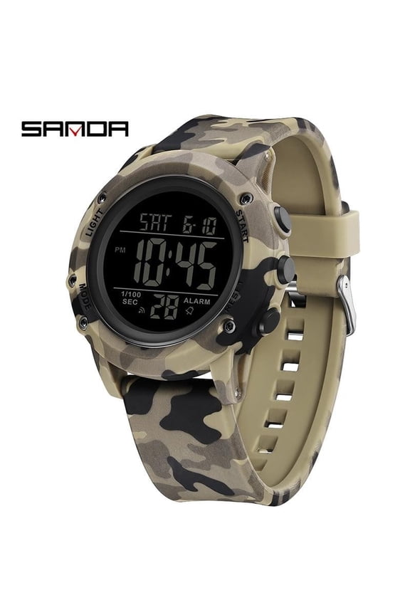 Military-Inspired Digital Watch – Durable, Waterproof, and Feature-Rich