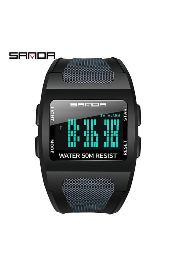 Modern Digital Watch – Korean-Inspired Look, Waterproof, Multifunctional Features