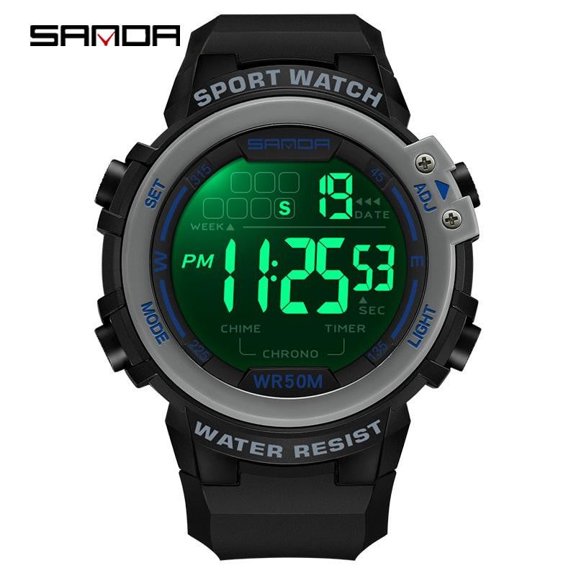 Explojoy Modern Sports Wristwatch – Multifunction Display, Quartz Accuracy & Waterproof Build