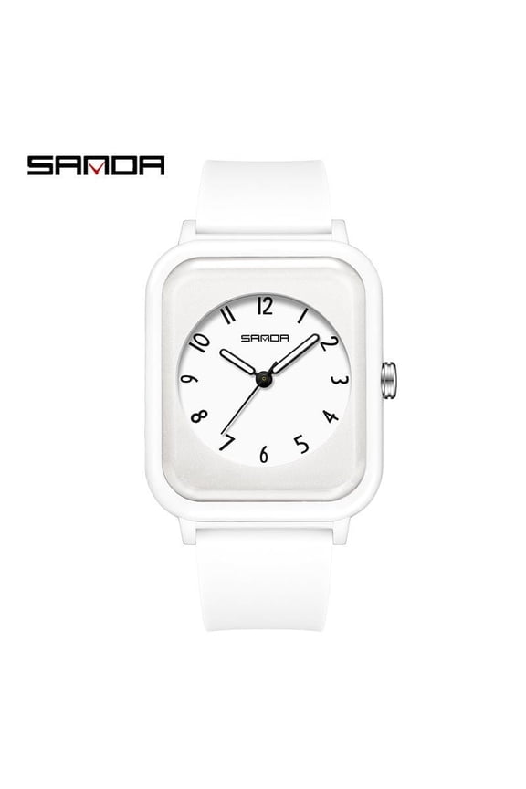 Modern Square Watch – PU Leather Strap with Waterproof Quartz Movement