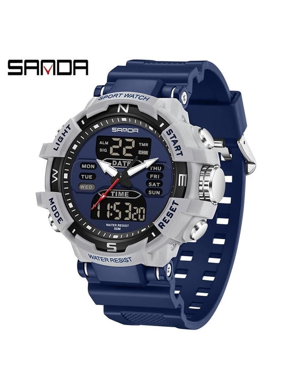 Multifunctional Digital Watch – Sport Style, Backlight, Countdown Timer, Waterproof