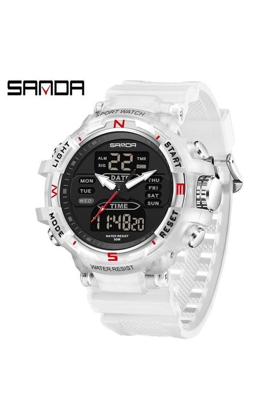 Multifunctional Digital Watch – Sport Style, Dual Time, Countdown Timer, Night Glow