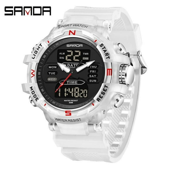 Explojoy Multifunctional Digital Watch – Sport Style, Dual Time, Countdown Timer, Night Glow
