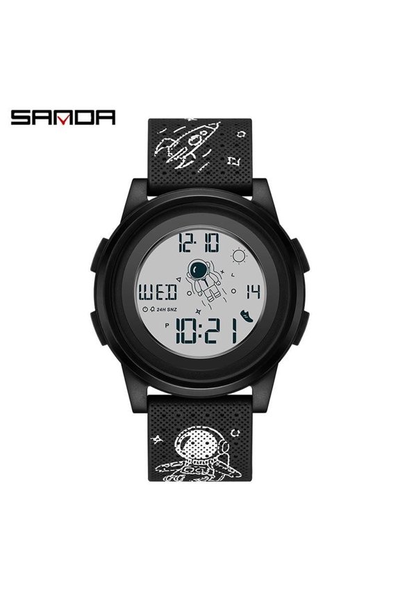 Multifunctional Sport Timepiece – Electronic Display, Space Element Design, Water Resistant