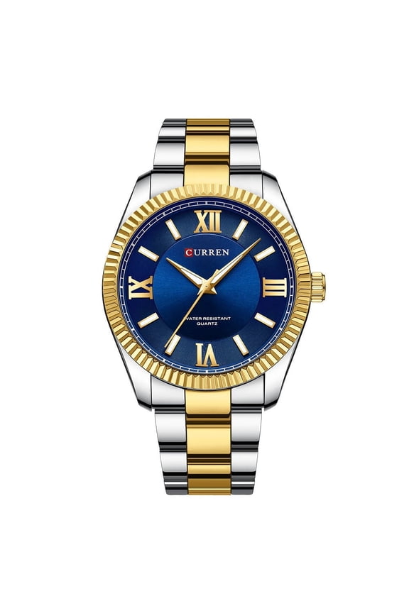 Original Stainless Steel Watch – Quartz Movement, Water Resistant, Night Glow Display