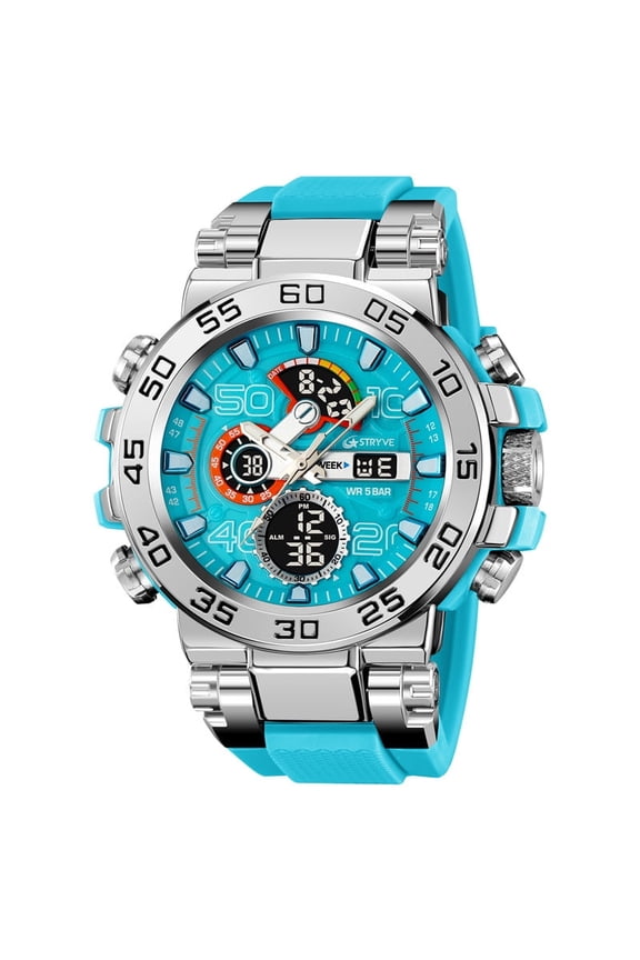 Outdoor Digital Watch – 50M Water Resistance, Multifunction Display & Bold Styling