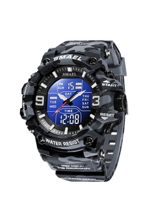 Outdoor Electronic Watch – Camouflage Finish, Multifunction Display & Night Visibility