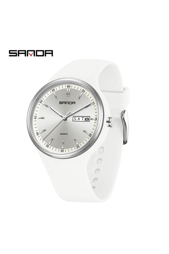 Quartz Watch for Teenagers Waterproof Minimalist Double Calendar Trendy Luminous Student Watch
