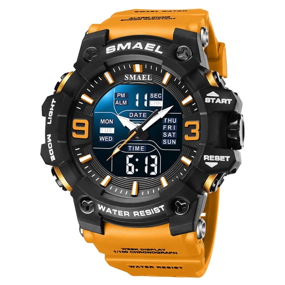 Explojoy Rugged Electronic Watch – LED Display, Dual Time Format & Waterproof Build