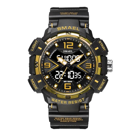 EXPLOJOY Rugged Electronic Watch for Men – Waterproof, LED Display, Sport Style