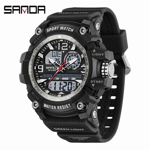 EXPLOJOY Rugged LED Sport Watch – Multifunction Display, Waterproof Performance & Night Visibility