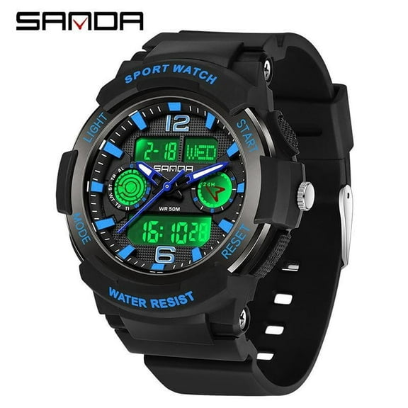 Explojoy Sport Digital Watch – Waterproof, Multifunctional LED Display, Unisex Design