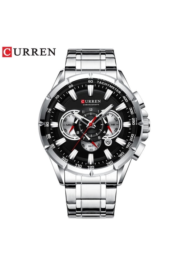 Stainless Waterproof Watch for Men Calendar Luminous Relo for Men Original