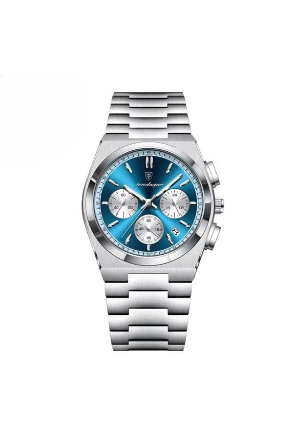 Stylish Men's Watch – Waterproof Chronograph with Night Visibility