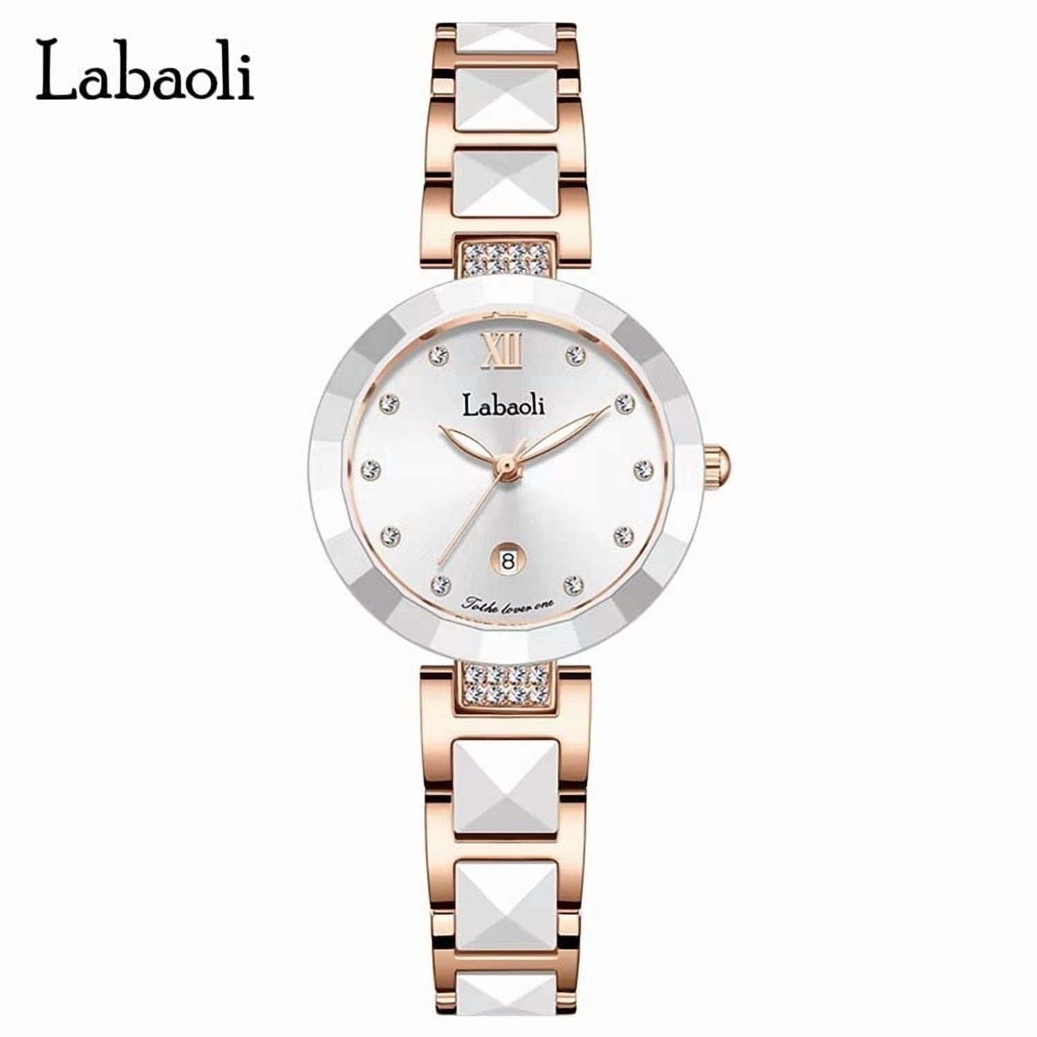 Unisex Stainless Steel Waterproof Quartz Watch with Diamond Accents POEDAGAR 366 Ladies Casual Watch – Waterproof Quartz with  main image 4
