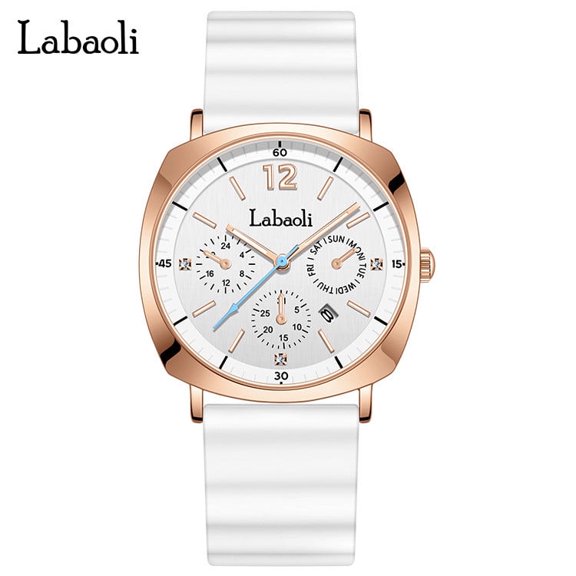 EXPLOJOY Stylish Silicone Band Watch – Big Dial, Quartz Movement & Water Resistance