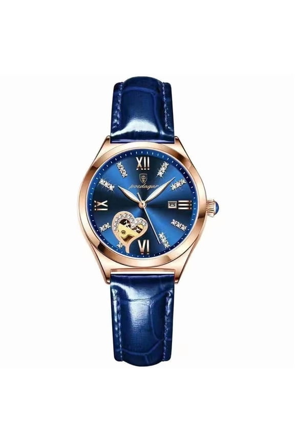 Stylish Waterproof Watch – Leather Strap, Quartz Precision & Timeless Appeal