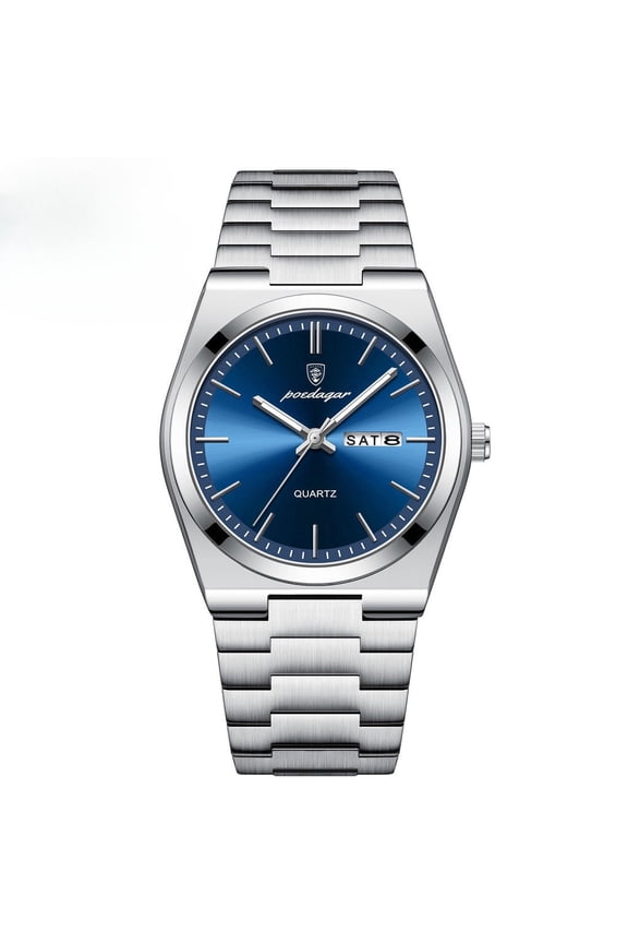 Stylish Waterproof Watch for Men – Stainless Steel Case & Date Function