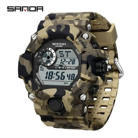 Explojoy Tactical Digital Watch – Waterproof Camouflage Design with Multifunction Display
