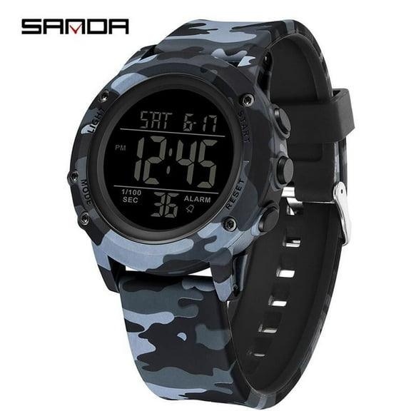 EXPLOJOY Tactical Sports Watch – Waterproof Digital Timepiece with Camouflage Design