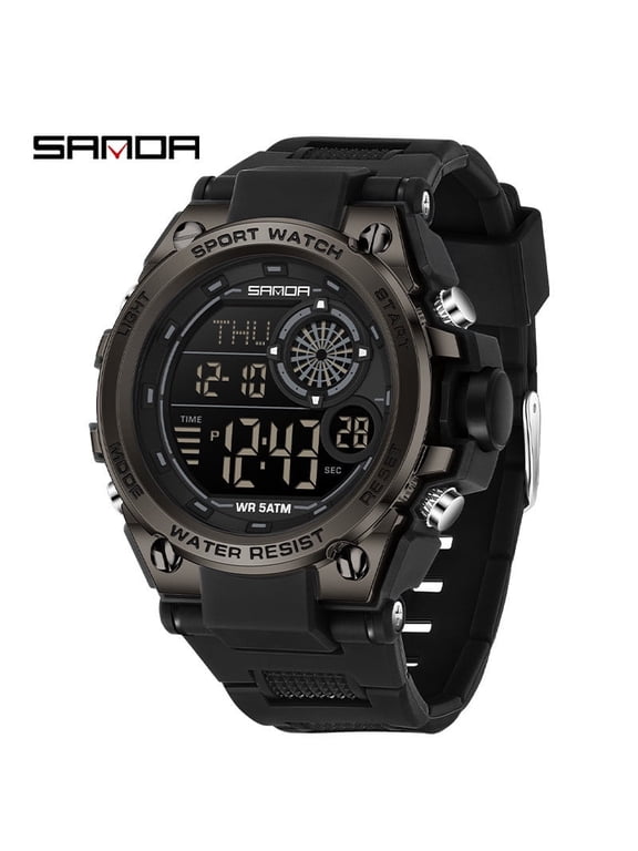 Teen Digital Sport Watch – Waterproof, Chronograph, Alarm, Dual Time Display, Multifunction Electronic Wristwatch