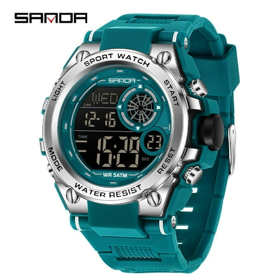 Explojoy Teen Digital Sport Watch – Waterproof, Chronograph, Alarm, Dual Time Display, Multifunction Electronic Wristwatch