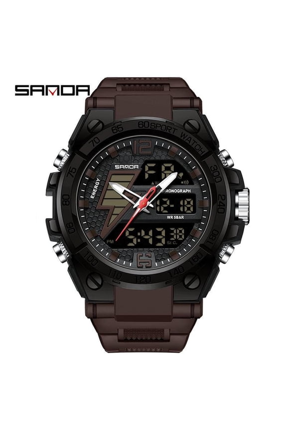 Teen Dual Display Digital Watch – Waterproof Multifunction Sport Wristwatch with LED Backlight & Fashion Design