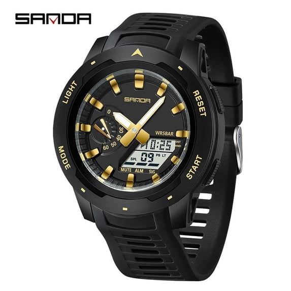 Explojoy Teen Sport Digital Watch – Waterproof Dual Display Wristwatch with Alarm, Stopwatch & LED Backlight