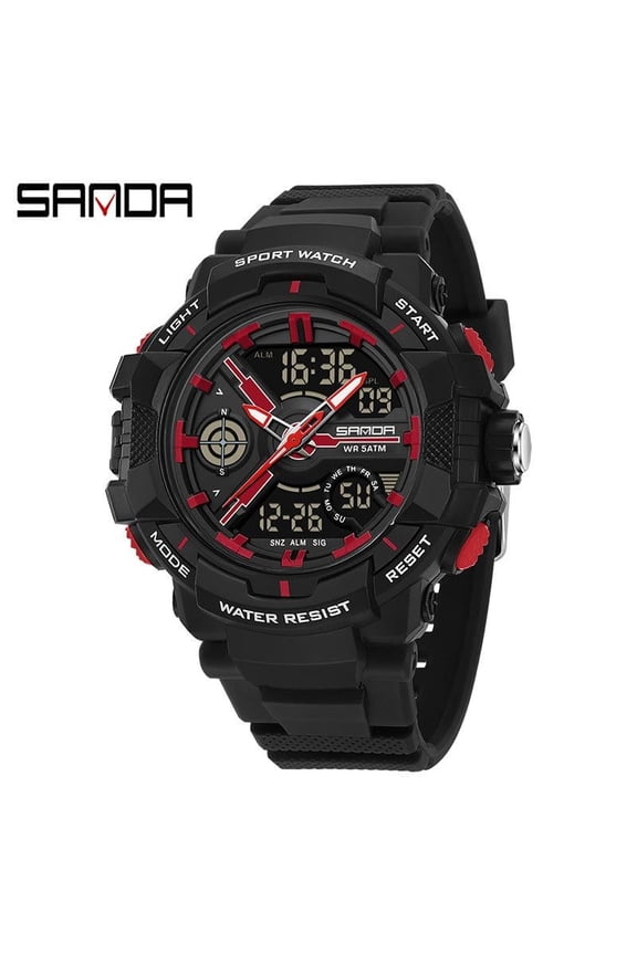 Teen Sport Digital Watch – Waterproof Multifunction Wristwatch with Alarm, Chronograph & LED Display