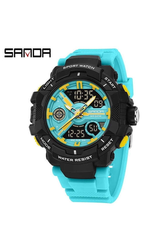 Teen Sport Digital Watch – Waterproof Multifunction Wristwatch with Alarm, Chronograph & LED Display