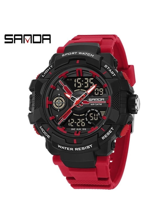 Teen Sport Digital Watch – Waterproof Multifunction Wristwatch with Alarm, Chronograph & LED Display