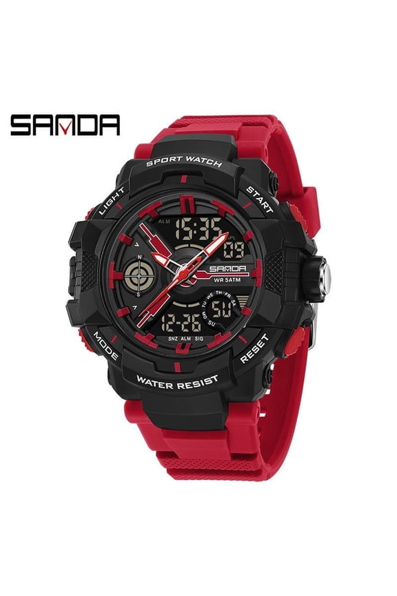 Teen Sport Digital Watch – Waterproof Multifunction Wristwatch with Alarm, Chronograph & LED Display
