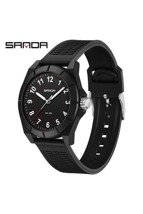 Teen Unisex Quartz Watch – Waterproof Silicone Sport Wristwatch with Luminous Dial & Fashion Design