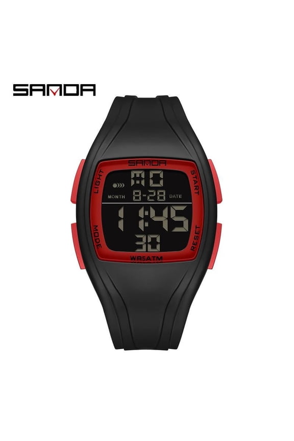 Unisex Digital Sports Watch – Waterproof, Luminous, Multifunctional LED Display