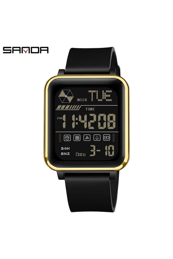 Unisex Digital Watch – Sport Style, Luminous Backlight, Alarm & Calendar Functions