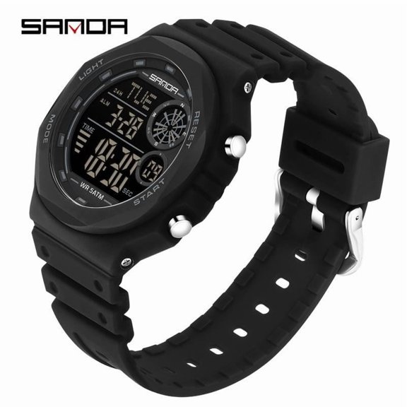 EXPLOJOY Unisex Sport Watch – Digital Display, Alarm, Luminous, Shockproof, Waterproof