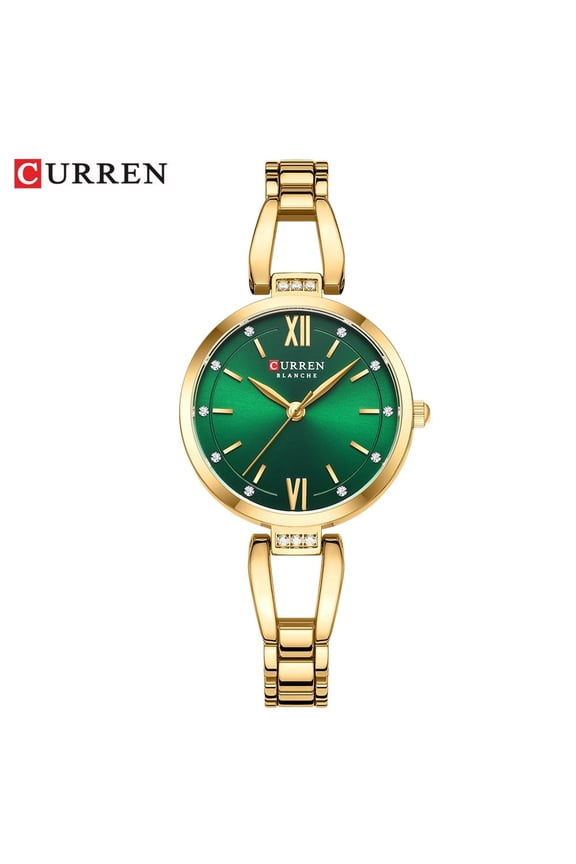 Women's Diamond Quartz Watch – Waterproof Stainless Steel, Luminous Dial, Elegant Fashion Wristwatch