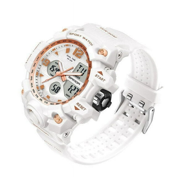EXPLOJOY Women's Fashion Sport Watch – Multifunction Analog-Digital Waterproof Wristwatch